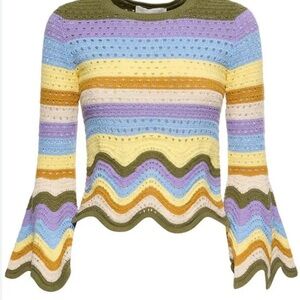 Zimmerman Size 1 Crochet Raie Striped Top